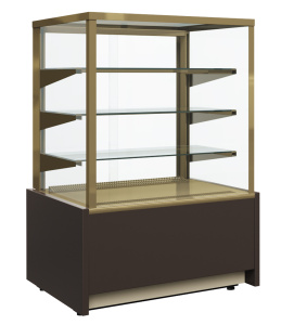 Витрина кондитерская Carboma KC70 VH 1,3-1 LIGHT Chocolate 0102-0109 (ВХСв-1,3д Cube)