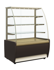 Витрина кондитерская Carboma K70 VH 1,3-1 LIGHT Chocolate 0012-0109 (ВХСв - 1,3д)