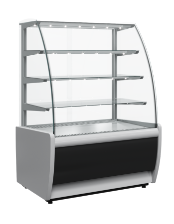 Витрина кондитерская Carboma K70 VH 1,3-1 LIGHT Chocolate 0011-9005 (ВХСв - 1,3д ТЕХНО)
