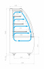 Витрина кондитерская Carboma K70 VM 1,3-2 STANDARD 9005-0109 (открытая, версия 2.0)
