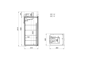 Шкаф холодильный Arkto D0.7-S