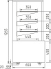 Витрина нейтральная Carboma KC70 N 0,9-1 LIGHT 9005-0430 (0,9 Cube)