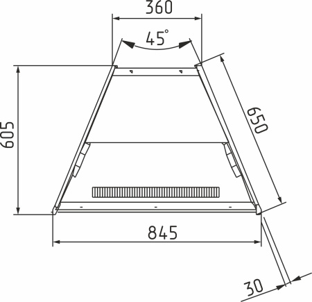 Витрина кондитерская Carboma K70 VM-3 LIGHT 0013-0430 (ВХСв-У1д)